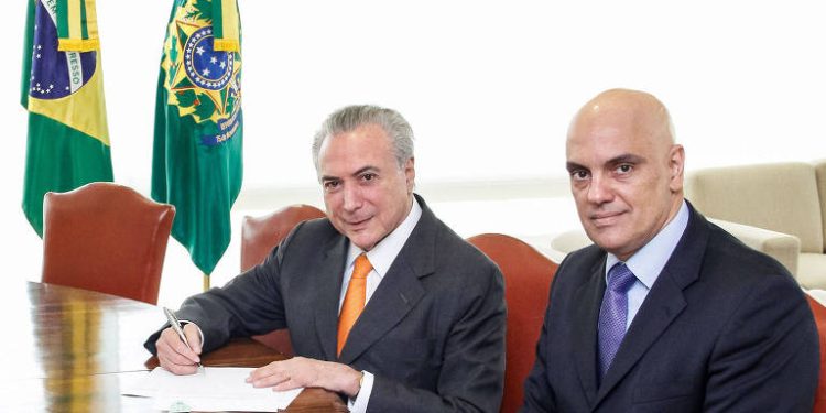 Moraes diz que “na história, não tem nenhum presidente que se iguala a Temer”