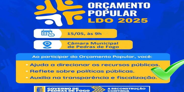 Orçamento Popular 2025 em Pedras de Fogo: comunidade unida para planejar o futuro
