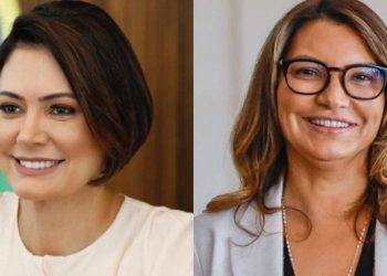 Pesquisa aponta que brasileiros preferem Michelle Bolsonaro a Janja