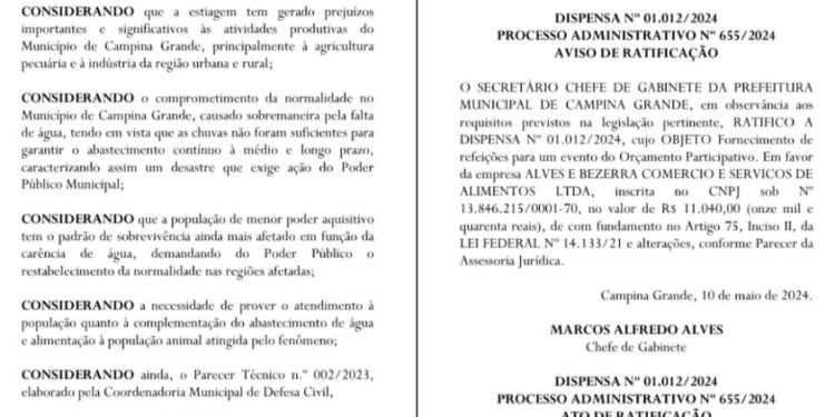 Decreto de emergência garante manutenção da Operação Carro-Pipa aos moradores da zona rural de Campina Grande