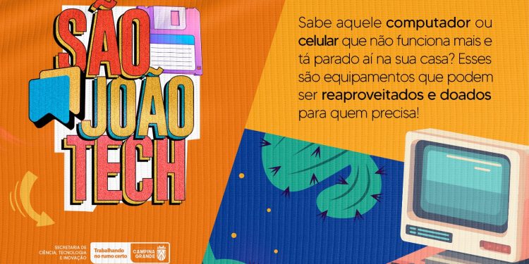 Prefeitura de Campina Grande lança campanha para incentivar o descarte consciente de lixo eletrônico e doação de equipamentos