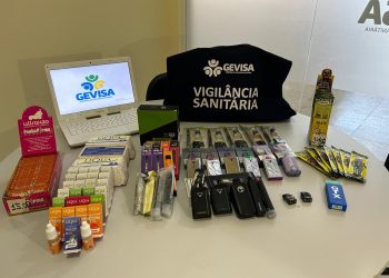 Vigilância Sanitária de Campina Grande apreende cigarros eletrônicos que seriam comercializados
