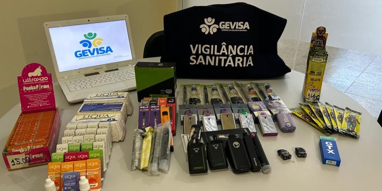 Vigilância Sanitária de Campina Grande apreende cigarros eletrônicos que seriam comercializados