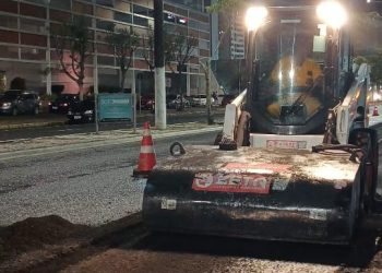 Anunciado por Veneziano e Bruno na sexta, recapeamento da Av. Brasília, Av. Canal e Av. Manoel Tavares já foi iniciado