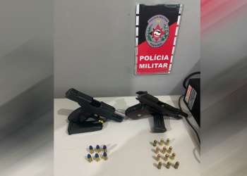 Polícia Militar prende dois homens por porte ilegal de armas durante festejo junino em Santa Rita