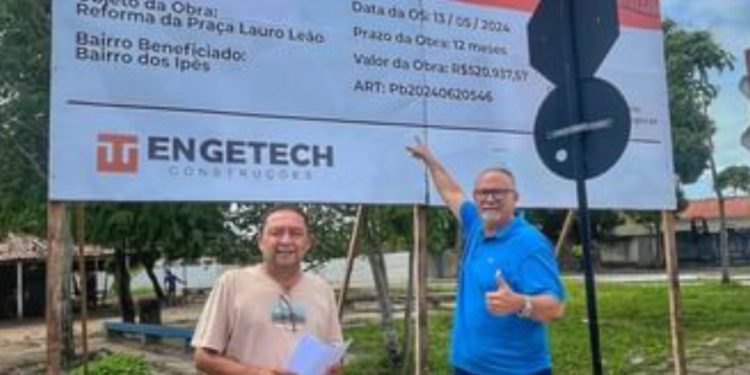 Marcílio do HBE destaca início das obras em praça do bairro dos Ipês, em João Pessoa