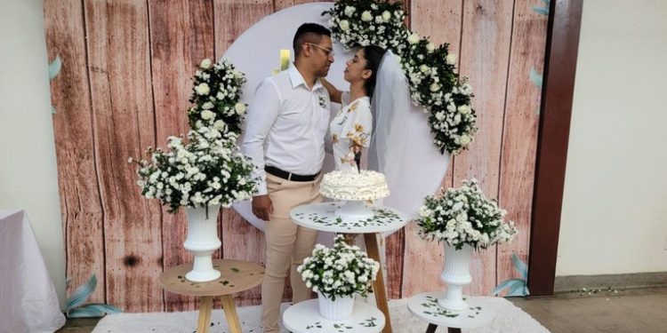 Paciente internada se casa no Hospital de Trauma de João Pessoa