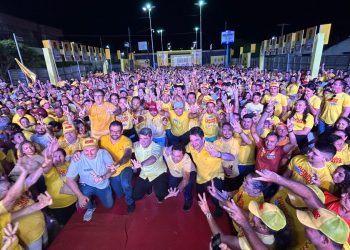 Murilo participa de convenção em São Bento com multidão ao lado de Gerfeson Carnaúba e Dr Jarques