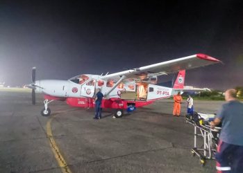 Transporte aeromédico agiliza atendimento de paciente com bloqueio atrioventricular no Hospital Metropolitano