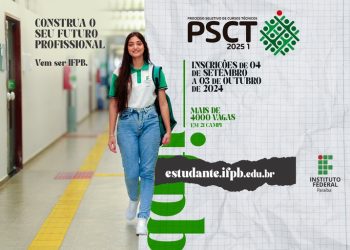IFPB: mais de 4 mil vagas em cursos técnicos para 2025