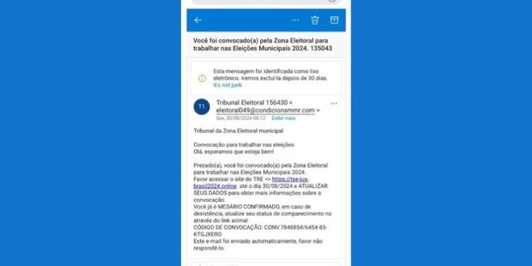 TRE-PB faz alerta para mensagem falsa sobre convocação de mesárias e mesários