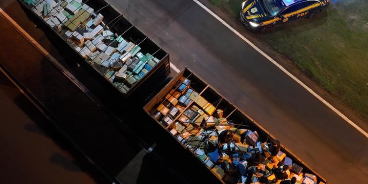 Maior apreensão no ano: PRF intercepta 28 toneladas de maconha no Mato Grosso do Sul