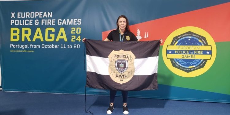 Investigadora da Polícia Civil da Paraíba é campeã em evento esportivo que acontece na Europa