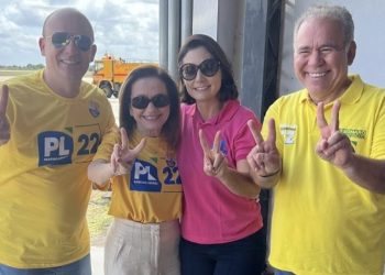 Michelle Bolsonaro desembarca em João Pessoa para evento de Marcelo Queiroga