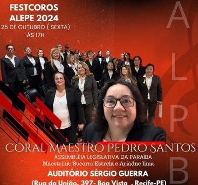 Coral da ALPB participa do II FestCoros com corais de todo o Nordeste