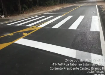 Semob-JP renova sinalização e garante segurança para condutores e pedestres