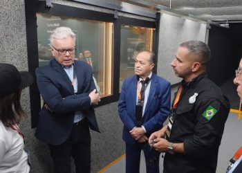 Gestor da Seap-PB visita com secretário da SENAPPEN empresa de segurança tecnológica