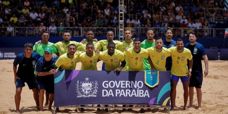 Paraíba Beach Games: Brasil vence as duas partidas contra a Colômbia e ganha o Desafio Internacional de Futebol de Areia