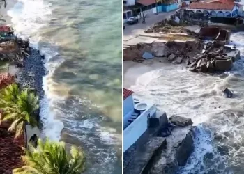 Estado de calamidade pública é decretado após avanço do mar em Baía da Traição