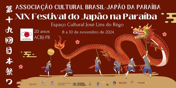 João Pessoa recebe o 19º Festival do Japão na Paraíba de 8 a 10 de novembro