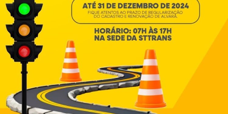 STTRANS alerta sobre o prazo final para renovação de alvará; confira