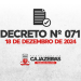 Prefeito de Cajazeiras decreta ponto facultativo para servidores municipais na terça-feira, dia 24