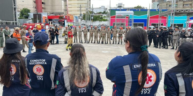 SAMU e STTP participam neste domingo de exercício simulado de emergência em shopping de Campina Grande