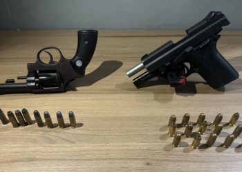 Cinco armas de fogo foram apreendidas no primeiro dia do ano na Paraíba