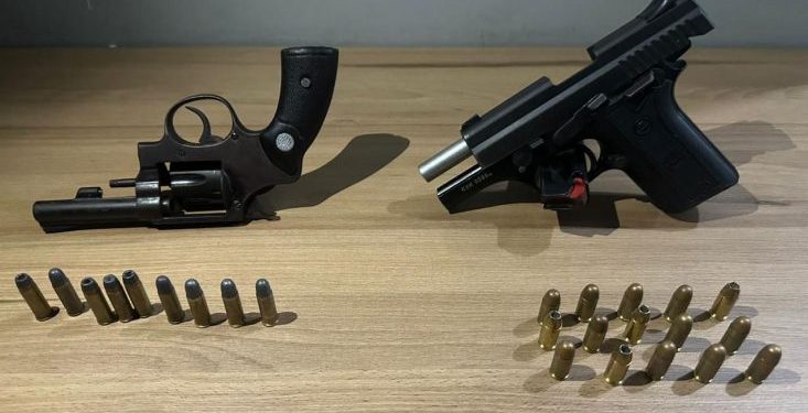 Cinco armas de fogo foram apreendidas no primeiro dia do ano na Paraíba