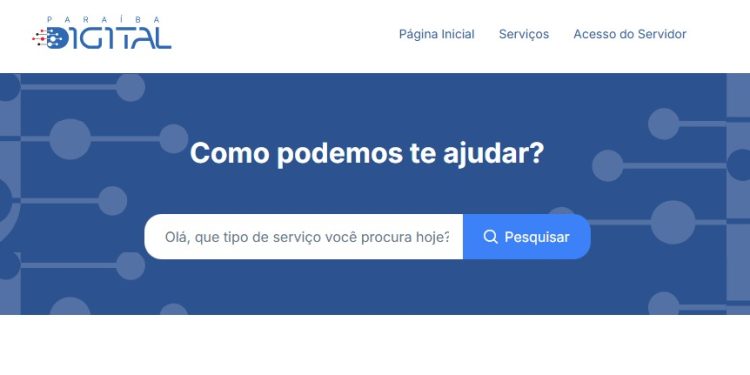 Paraíba Digital: Governo lança novo portal de serviços ao cidadão