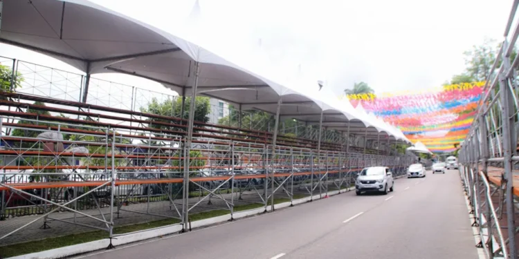 Funjope monta estrutura para receber público do Carnaval Tradição a partir deste sábado (1º)