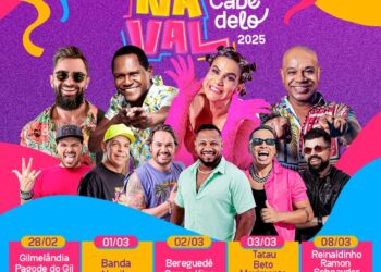 Carnaval de Cabedelo vai ter shows de Gilmelândia, Tatau e Reinaldinho no Dique de Cabedelo