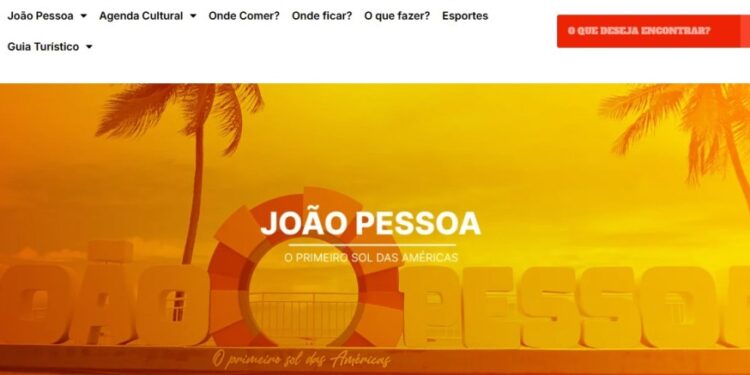 Site ‘Visite João Pessoa’ aprimora experiência de turistas com informações atualizadas da cidade