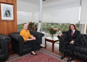 Líder da Maioria no Senado, Veneziano se reúne com Ministra Gleisi Hoffmann para tratar de pautas prioritárias para este semestre