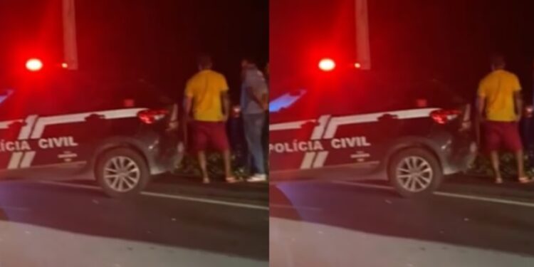 Acidente entre carros e moto deixa uma mulher morta na PB-034, na cidade de Alhandra
