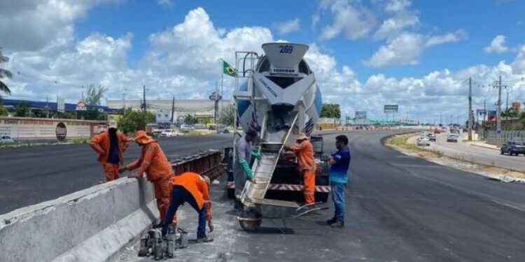 Viaduto de Água Fria terá trecho do seu tráfego liberado parcialmente na próxima quarta-feira