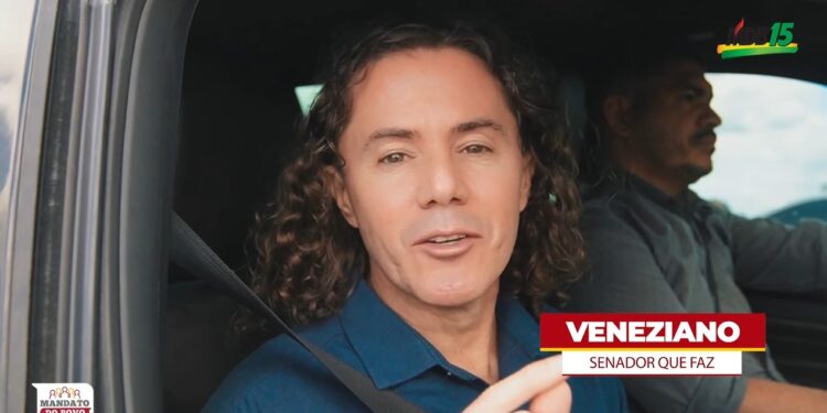 Senador Veneziano inicia nova campanha para divulgação das ações do seu mandato