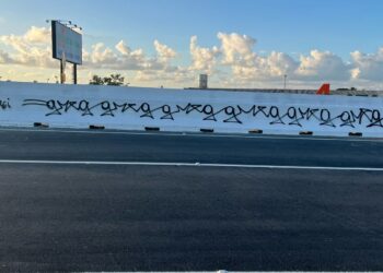 Viaduto de Água Fria é vandalizado antes da inauguração na capital: “Inaugurei”