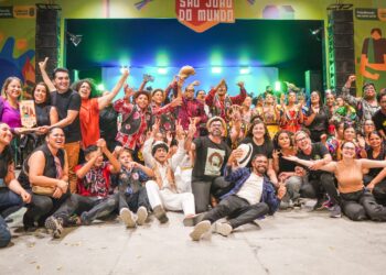 Campeãs do II Festival de Quadrilhas Juninas Escolares de CG se apresentam no Parque Evaldo Cruz