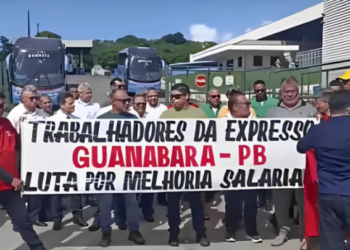 Protesto e tumulto marcam paralisação de ônibus da Guanabara na capital