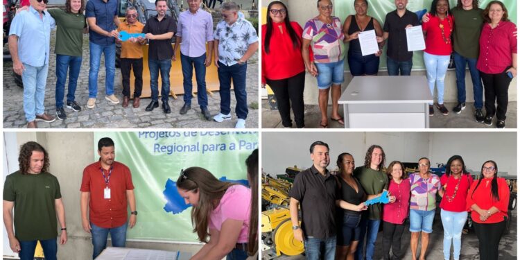 Veneziano entrega máquinas agrícolas para três associações em São Gonçalo e Alagoa Grande, em parceria com a Codevasf
