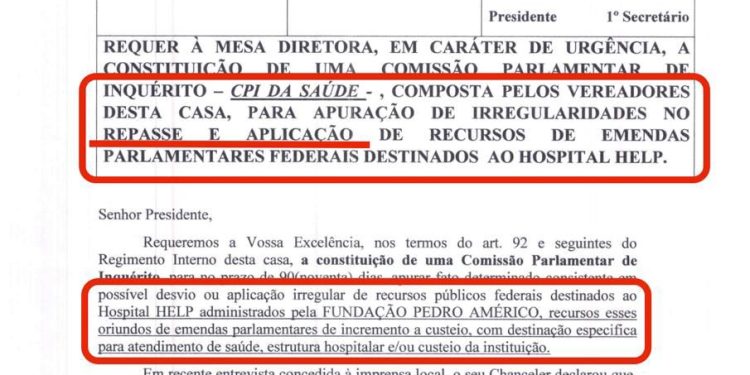 CPI da Saúde ou CPI do HELP?