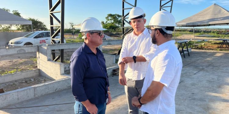 Dinho Dowsley destaca avanço das obras do Parque da Cidade e do Parque Socioambiental do Roger
