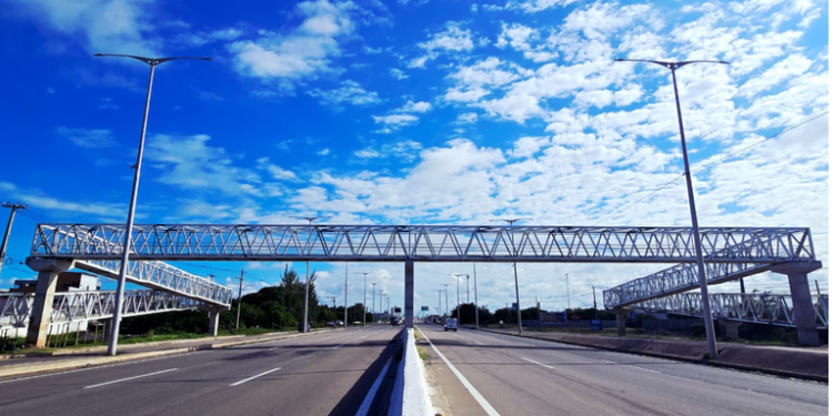 DNIT entrega passarela para pedestres na BR-230 entre Camboinha e Recanto do Poço, em Cabedelo