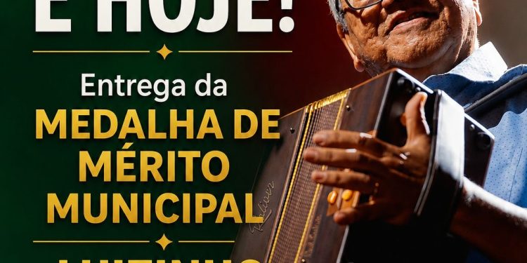 Câmara de Campina homenageia hoje o músico Luizinho Calixto; proposta é do vereador Olimpio Oliveira