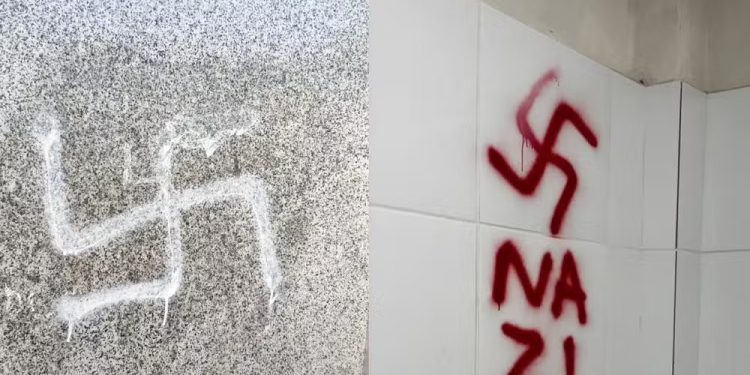 Suásticas nazistas são desenhadas em banheiros da UFPB; reitoria repudia ato